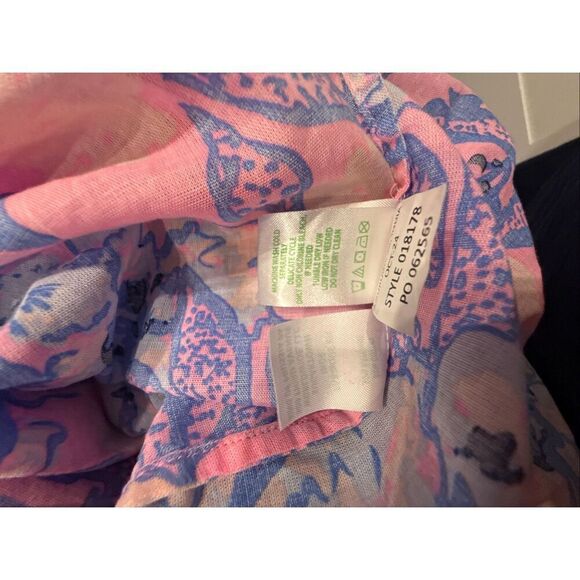 NWT Lilly Pulitzer -Perry Long Sleeve Maxi Cover-Up-Multi Totally Koalafied- siz - Picture 9 of 10